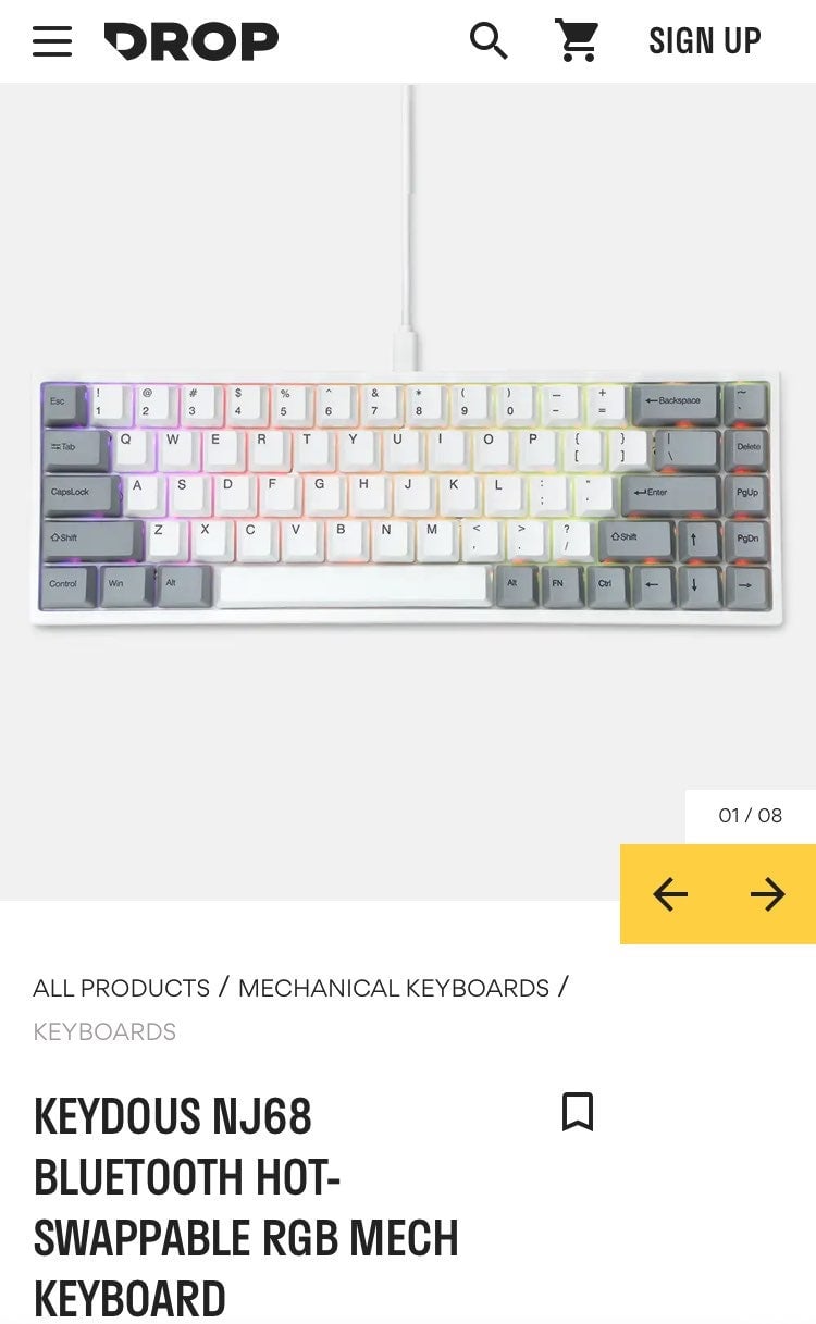 Keydous nj68 mechanical keyboard