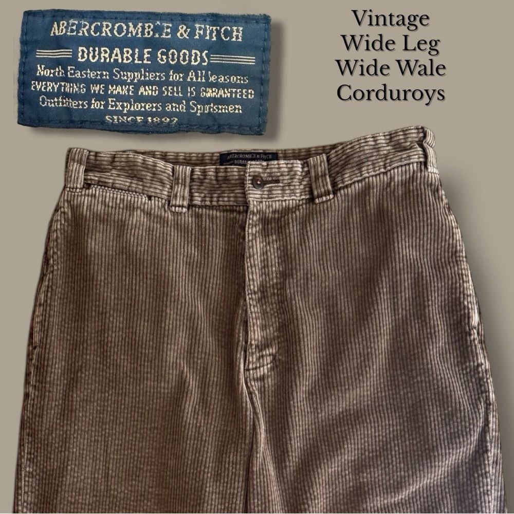 Abercrombie & Fitch Vintage Brown Corduroy Men's Pants