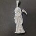 Santa muerte silver pendant 925