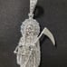 Santa muerte silver pendant 925
