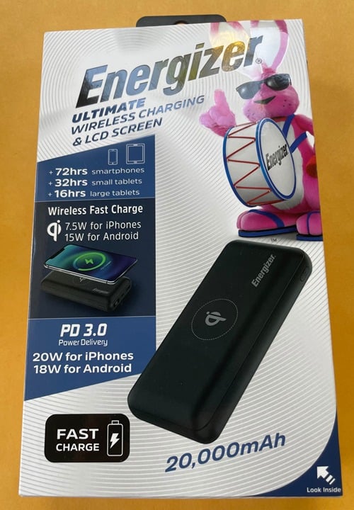 Ultimate Lithium 20,000 mAh 20W USB-C PD & 15W Qi Wireless 4-Port Portable