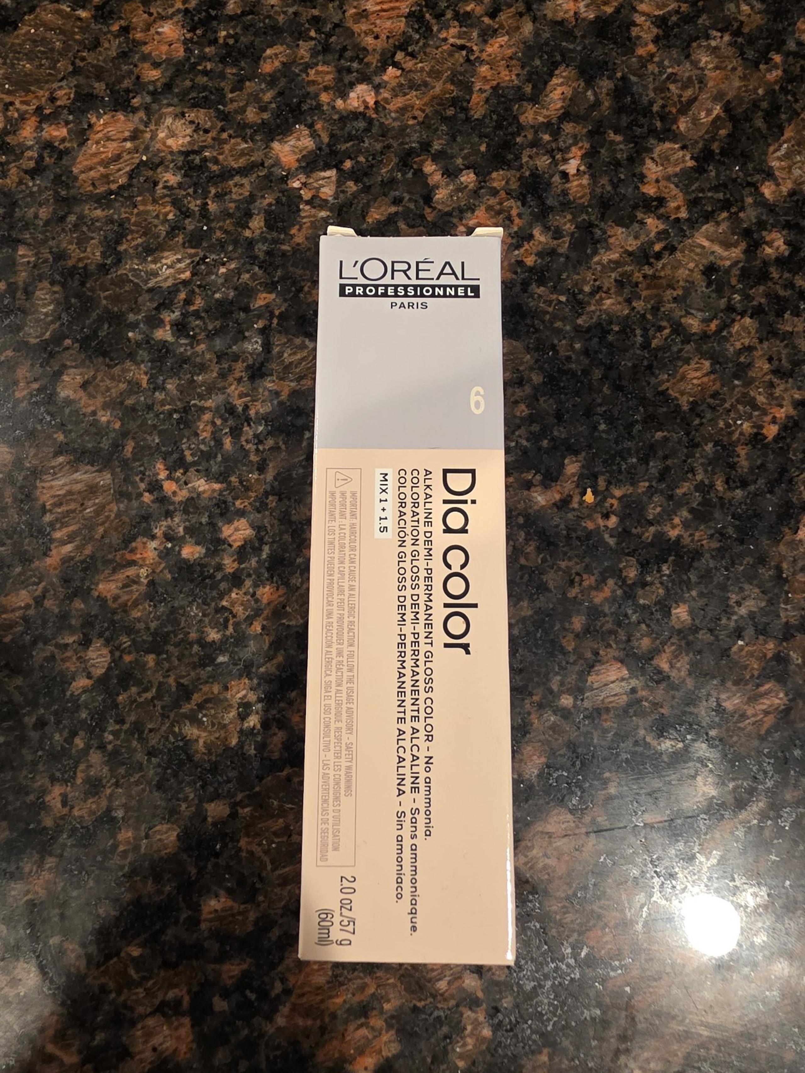 L'Oreal DIA  Demi Permanent Hair Color 6
