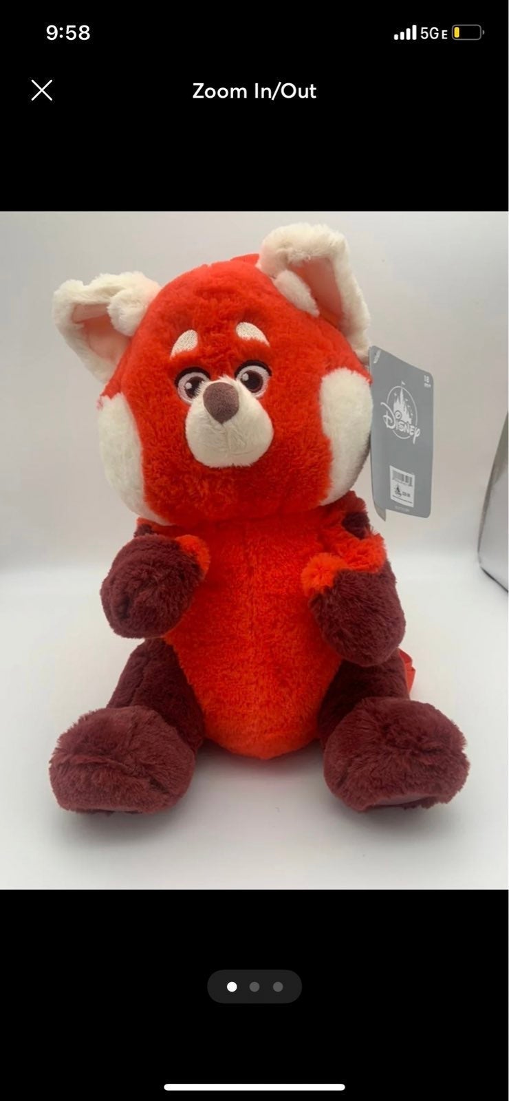 *NWT* Turning Red - Mei Mei Plush Backpack