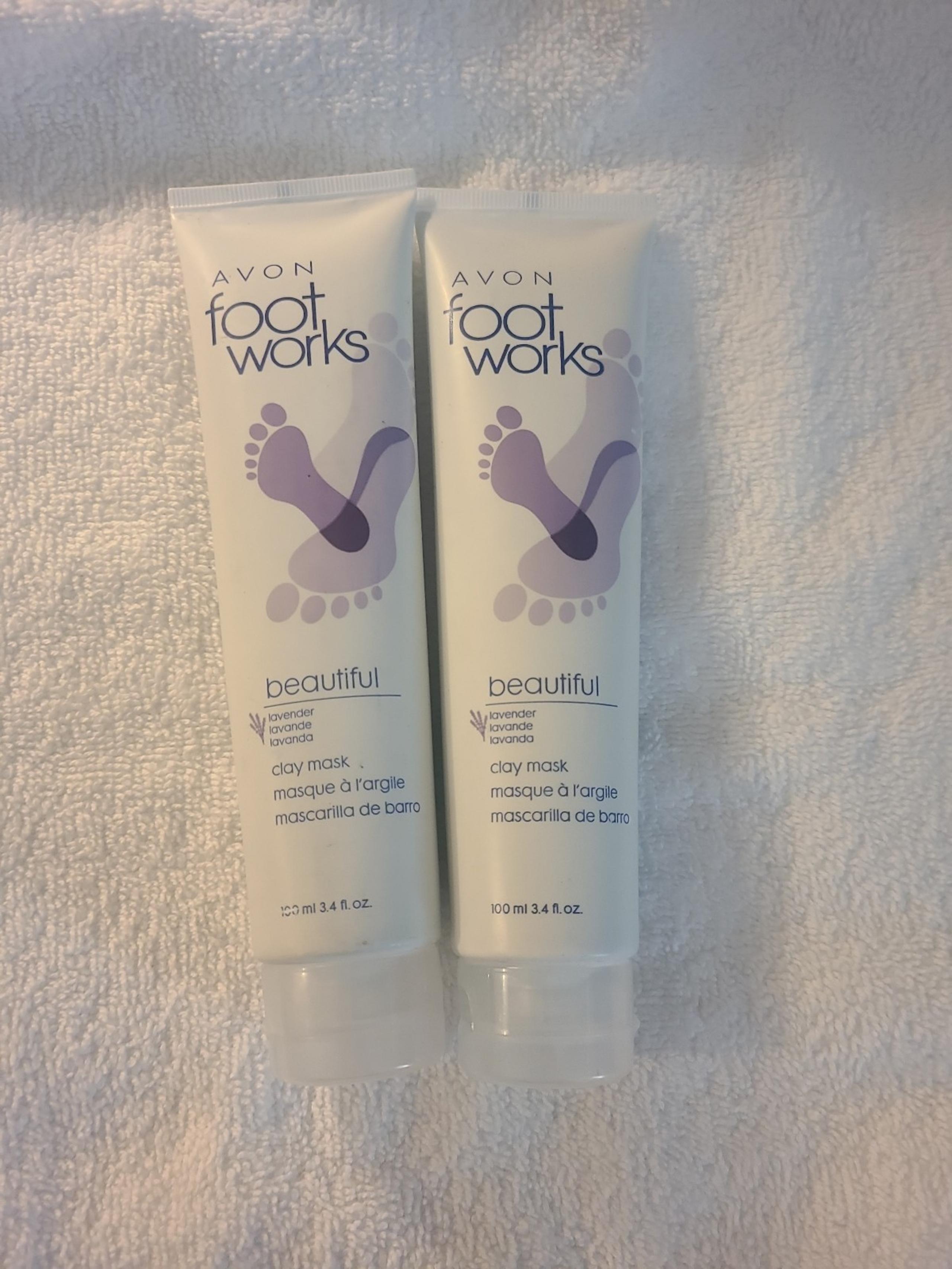 Avon foot works clay mask