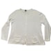 EILEEN FISHER Chunky Knit Ivory Full Zip Cardigan Sweater Sz 1X Women Minimalist
