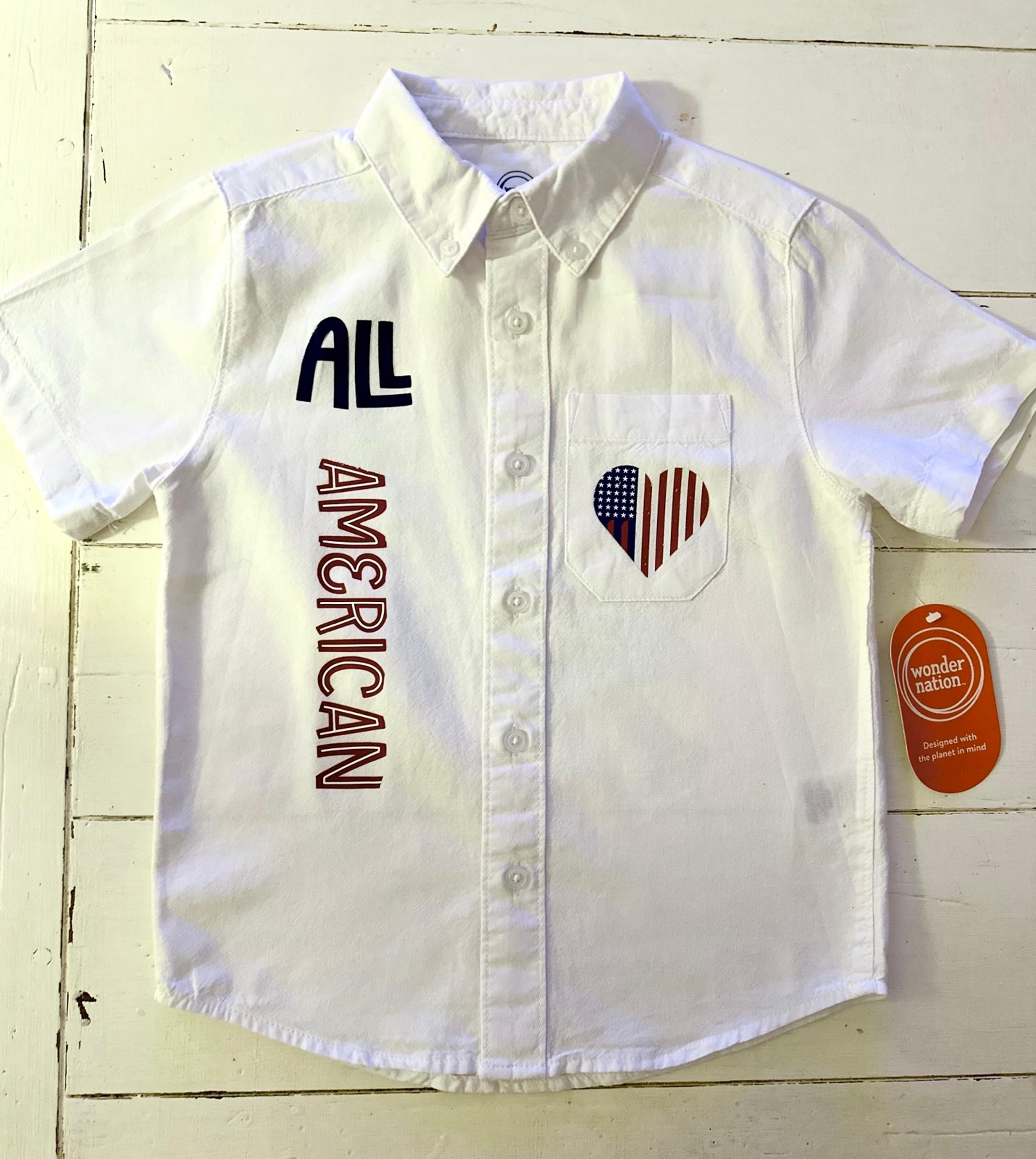 Baseball Summer Boys Dress Button Up Shirt
