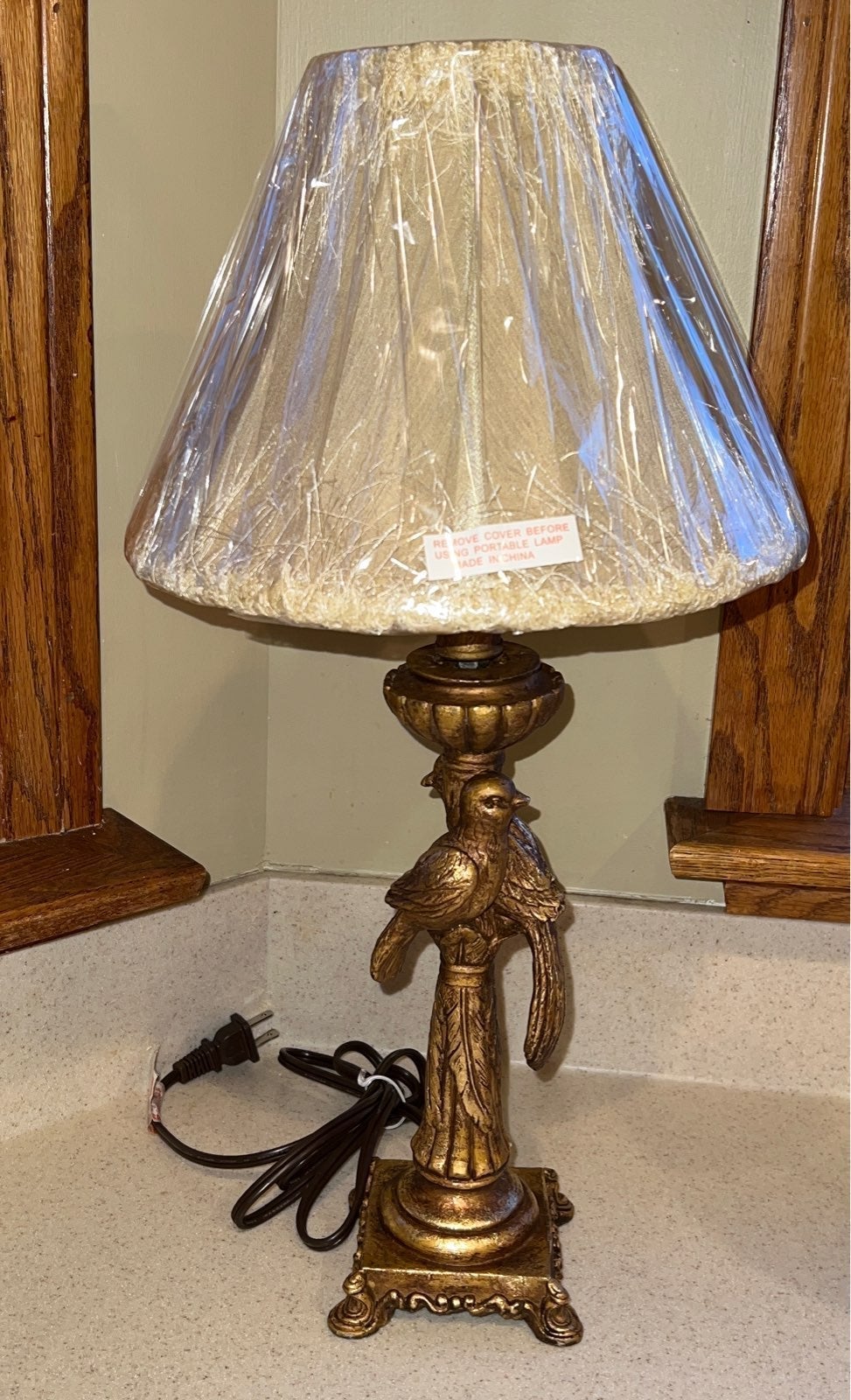Gold Bird Lamp