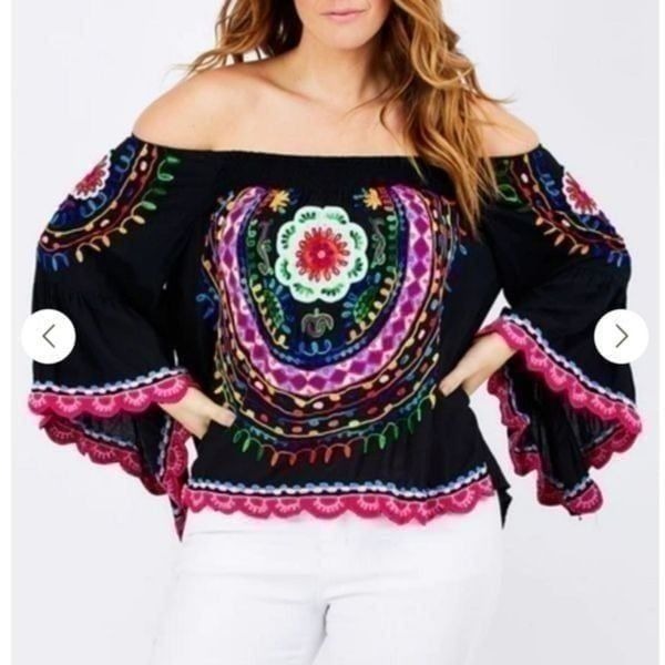 Ruby Yaya Botanica Boho Bellagio Top Bel