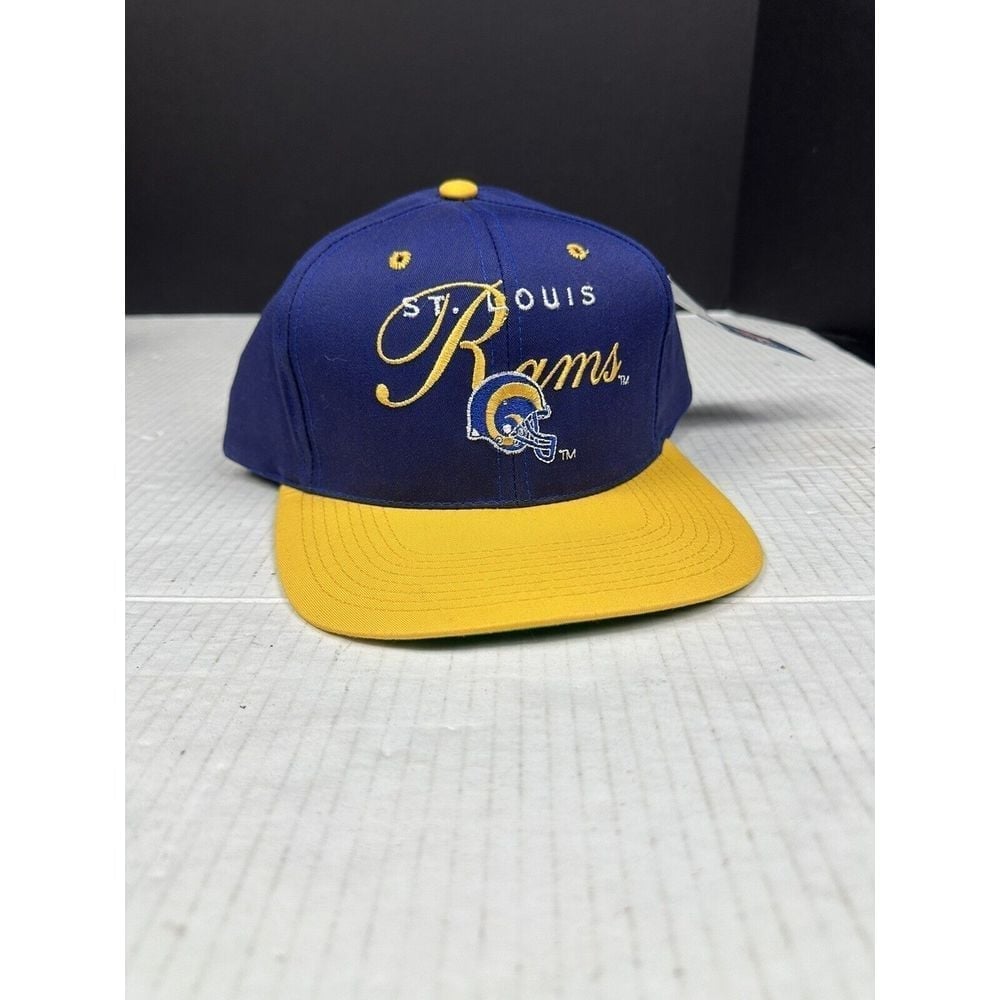 NOS Vintage St Louis Rams NFL Football Drew Pearson Snapback Hat Cap