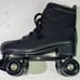 SZ 9 Roller Skates for Men and Women, Black Derby Roller Skates with 4 Shiny Whe