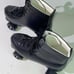 SZ 9 Roller Skates for Men and Women, Black Derby Roller Skates with 4 Shiny Whe