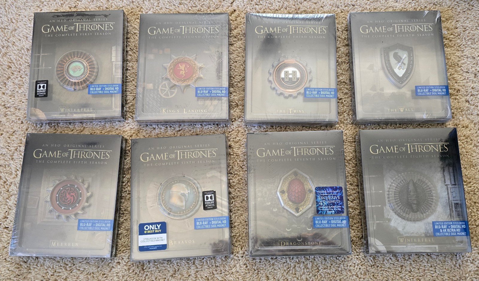 Game of Thrones limited edition steelbook complete series