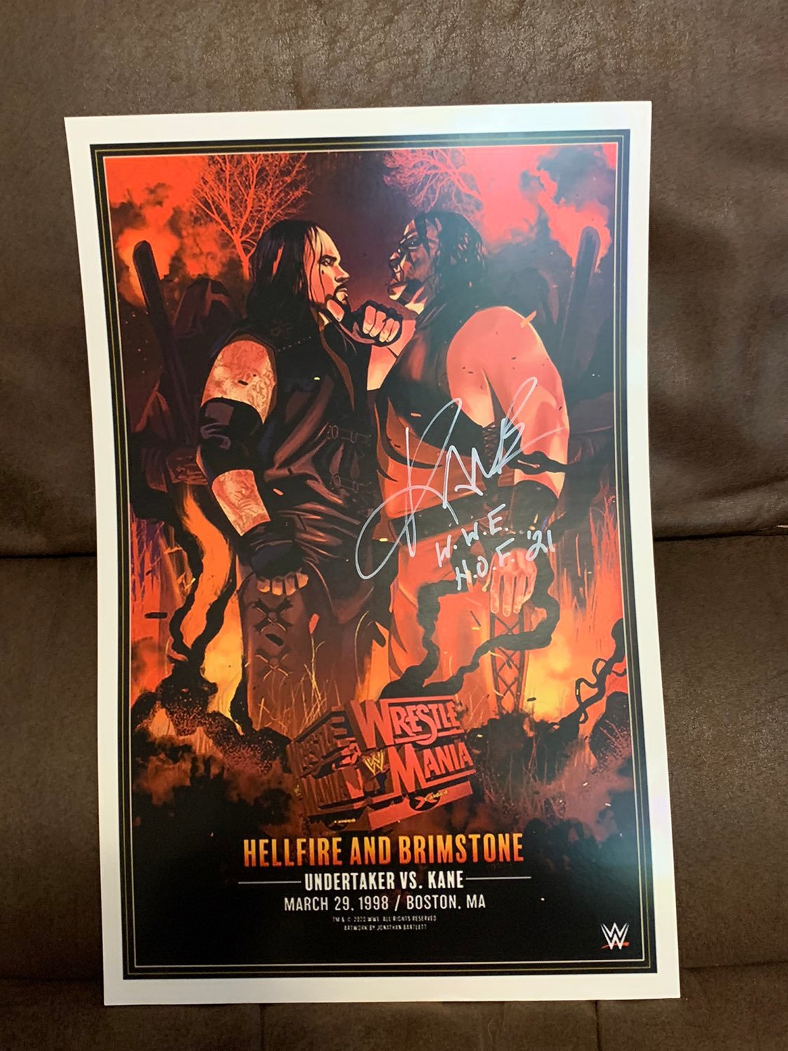 Ultra rare signed Kane poster with COA 11x17