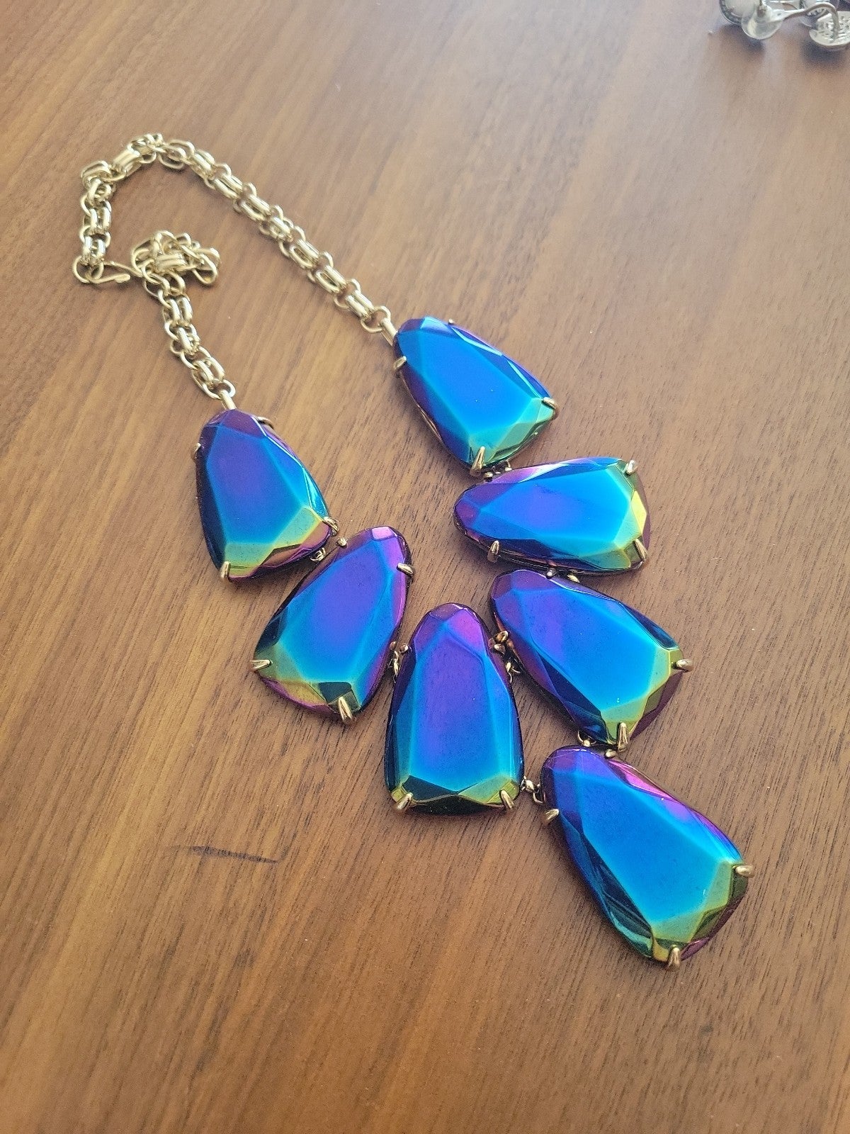 Kendra Scott Iridescent Black Harlow Necklace