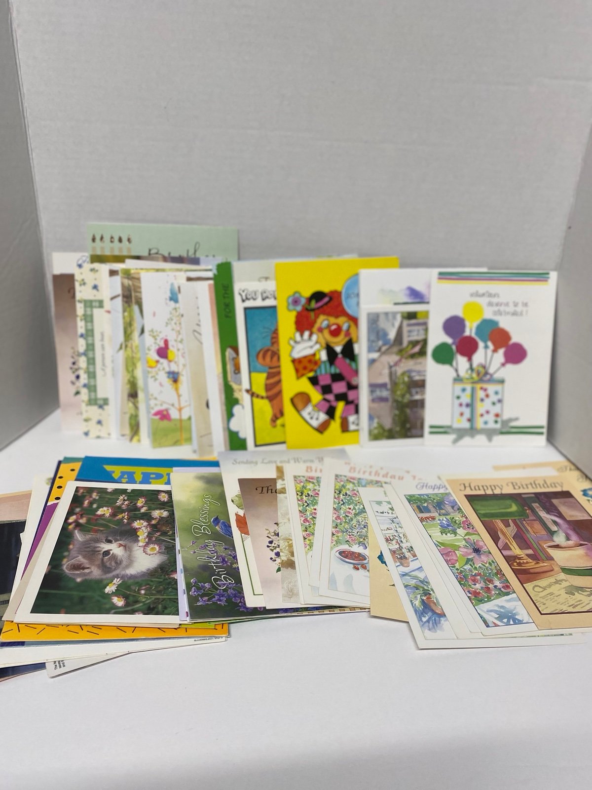 Mostly Vintage &Some Modern Mixed Lot of 119 Greeting Cards 40 Envelopes Random