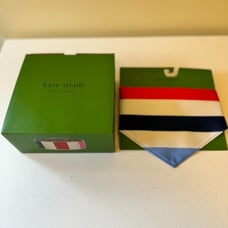 KATE SPADE NY Pet Bandana & 16oz Bowl in Adventure Stripe Bundle - S/M
