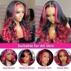human hair lace front wig
