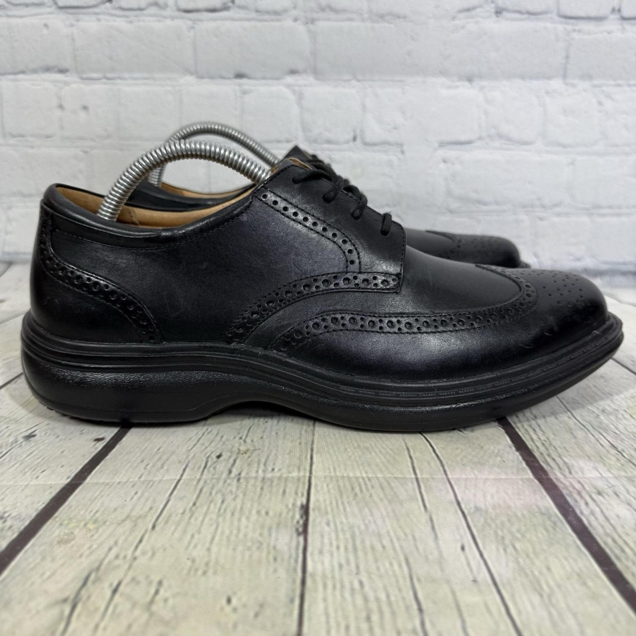 Dr. Comfort Wing Oxford Men Size 9 Wide Black Lace Up Therapeutic Diabetic Shoes