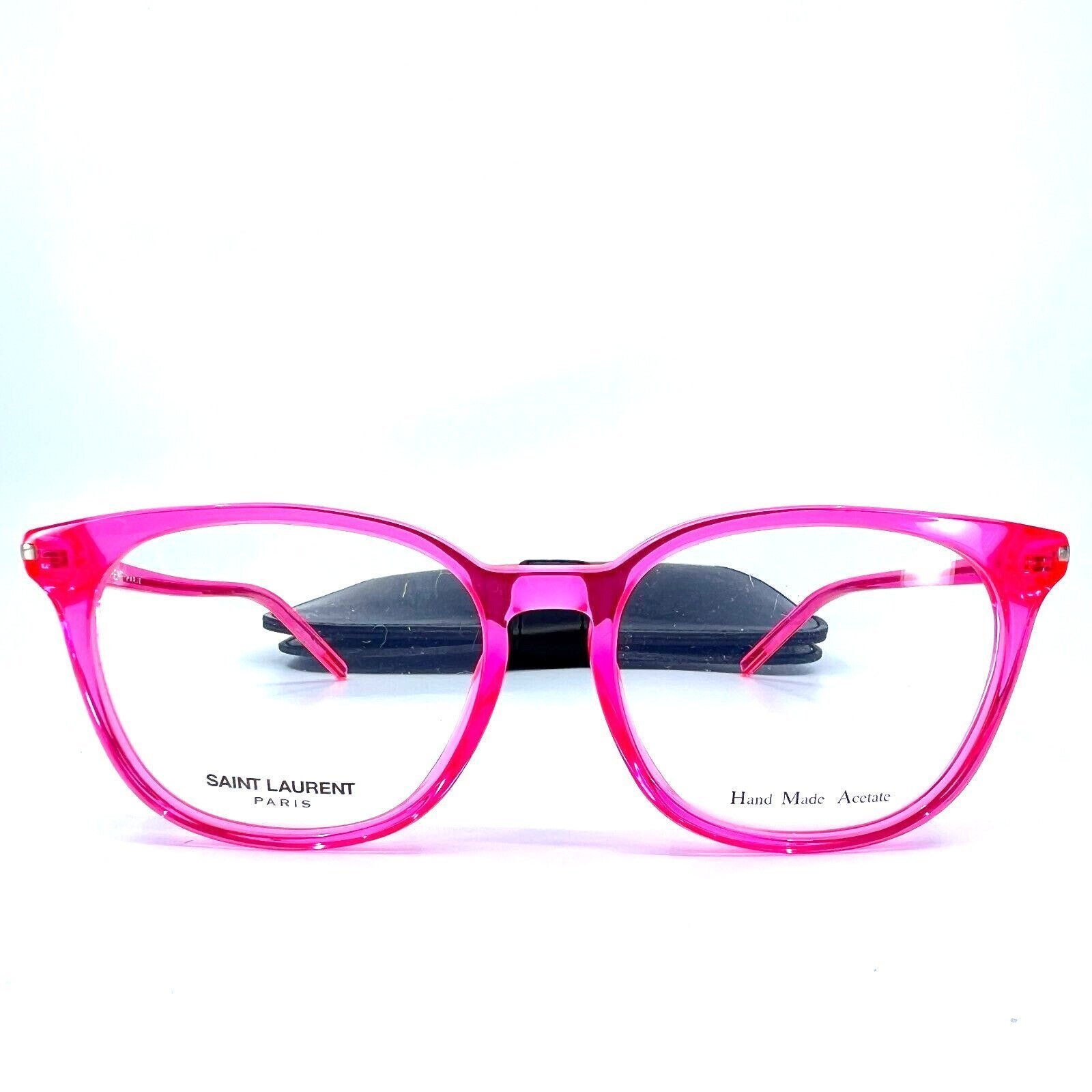 Saint Laurent Eyeglasses SL38 Pink Round Plastic Frame 52-16 140 mm