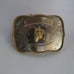 Vintage Montana Silversmiths Large Horse Head Award Trophy Nickel Belt Buckle