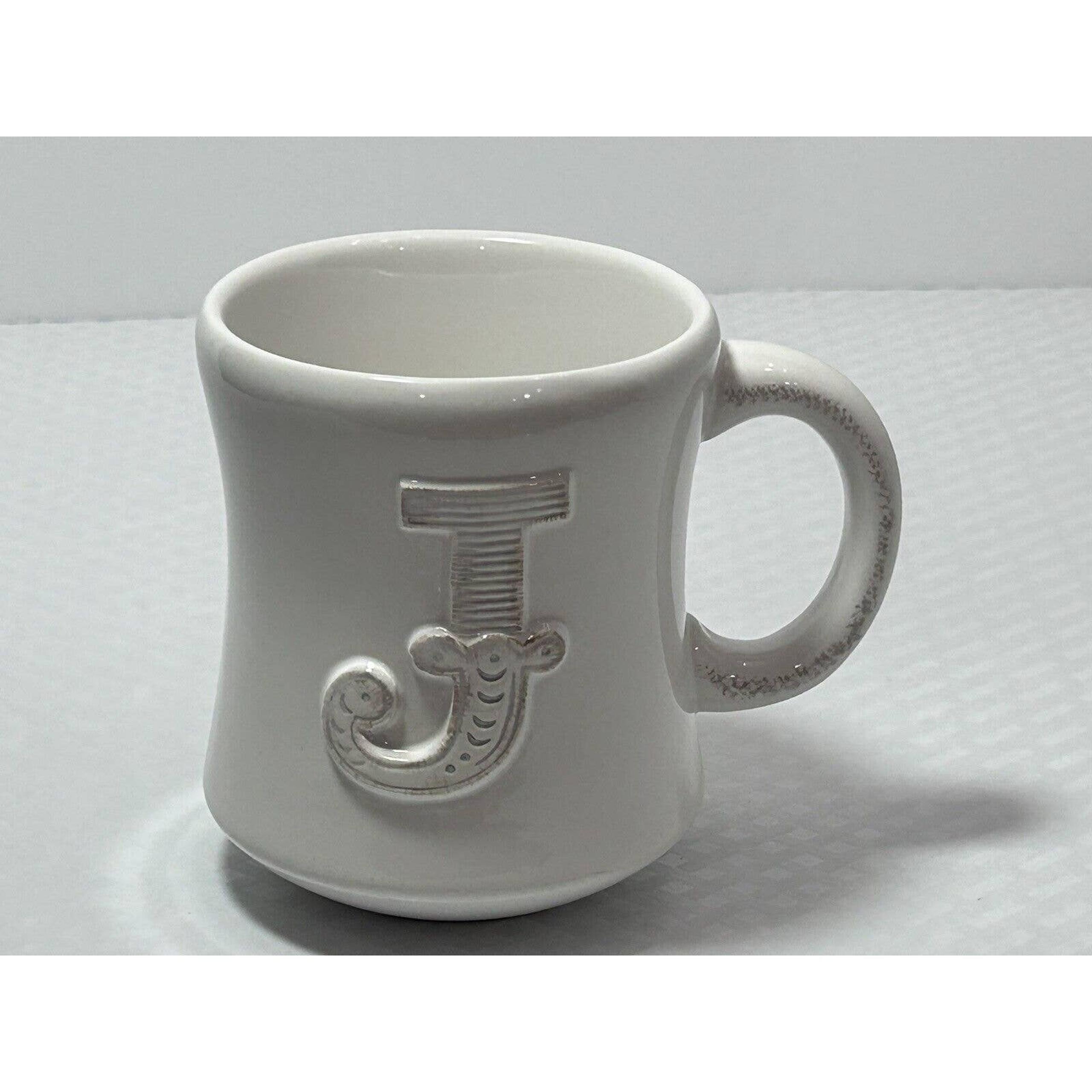 Letter J Hallmark Stephen Carter Monogrammed Coffee Mug.