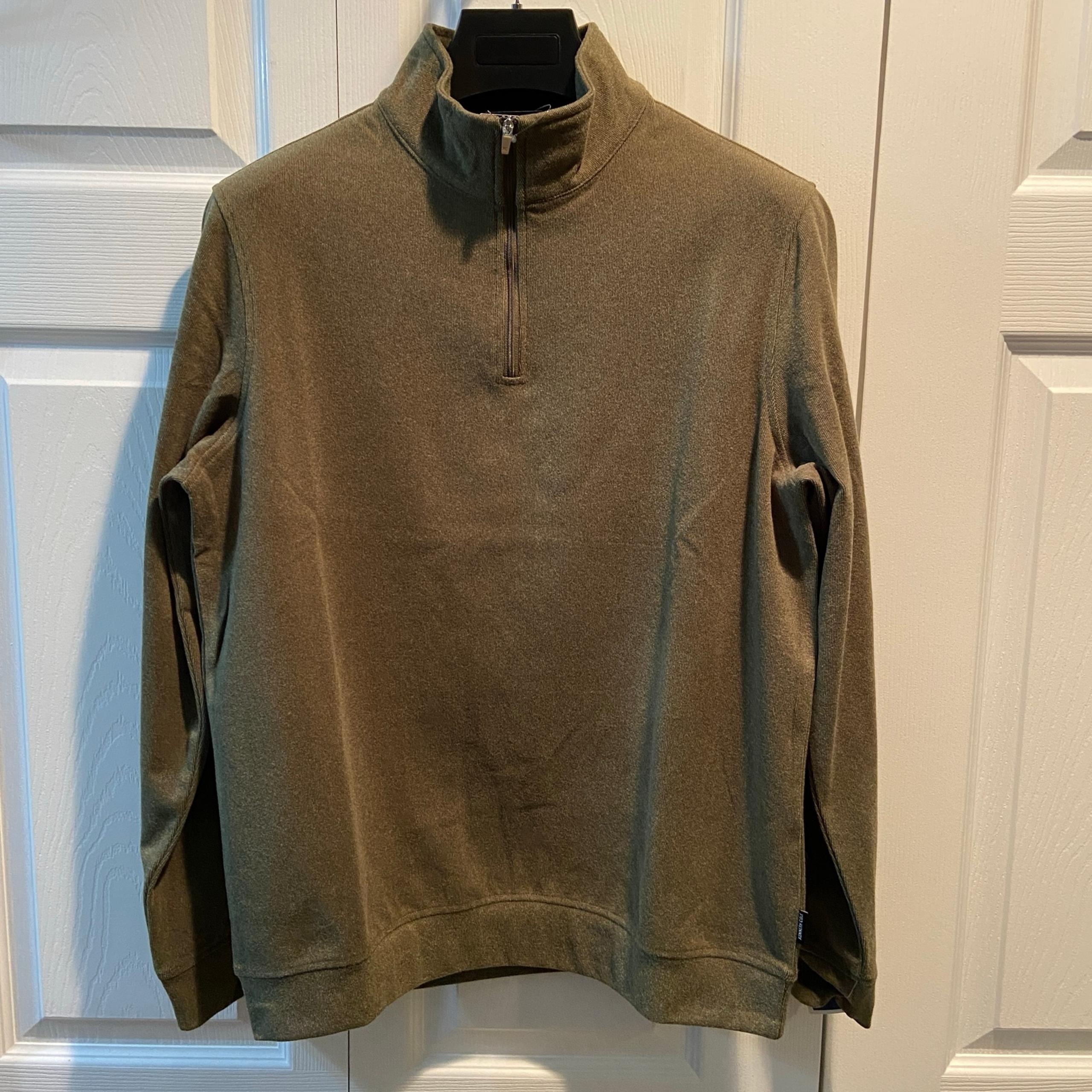 Kenneth Cole New York Olive Green 1/4 Zip Pullover - Men’s Small