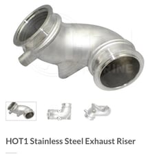 HOT1 Stainless Steel Exhaust Riser. Please refer to pictures for item specific