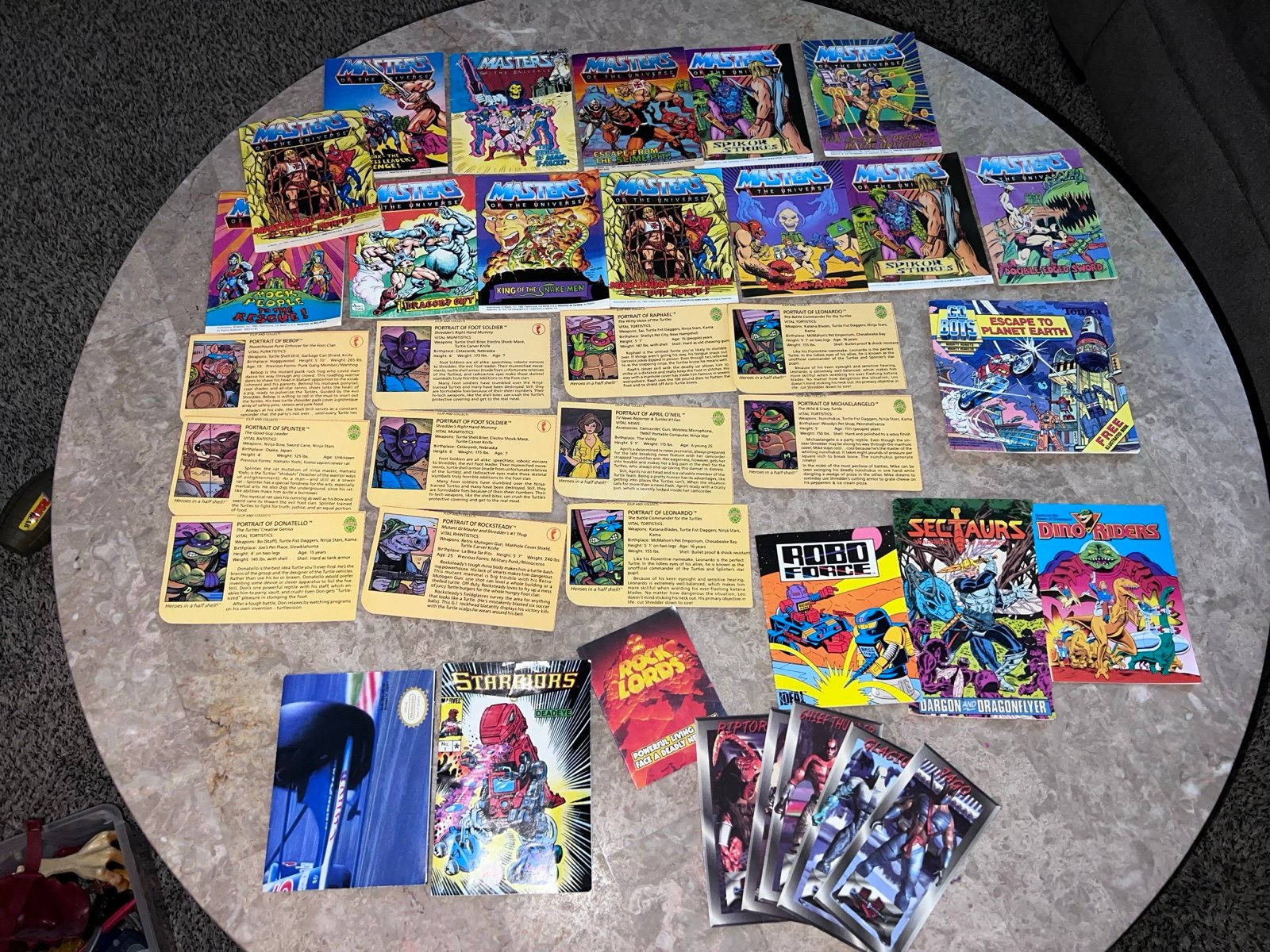 Vtg Motu Mini Comics Tmnt File Cards Lot