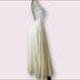 Authentic Vintage cream layered boho skirt