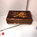 Vintage Reuge Music Box Italian Inlaid Wood Swiss Movement Chopin Tristesse