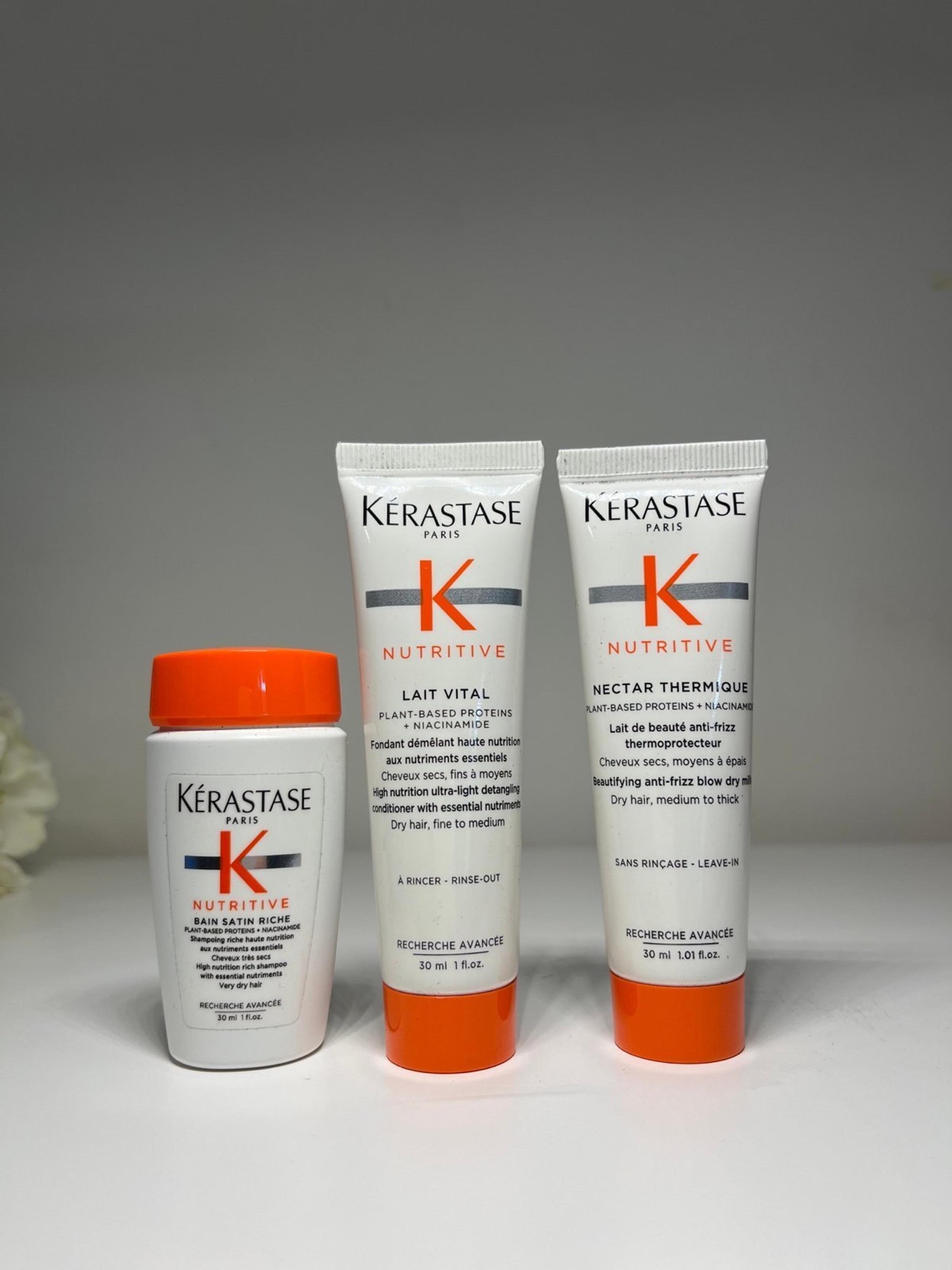 Kerastase Nutritive Shampoo & Conditioner & masque Travel Size Set