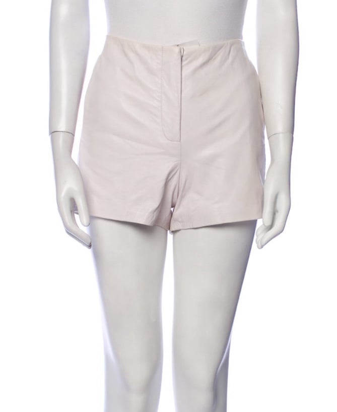 Alexander Wang Leather Shorts MEDIUM, High Waisted MSRP 475
