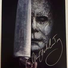 Michael myers james Jude Courtney autographed signed photo proof jsa coa AF66966