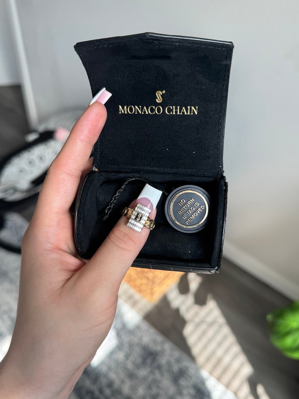 Monaco Chain 14k Ring Size 8