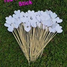 100 Heart Sticks, Wedding Decor, Baby Shower Decor, Center Piece, Cake Topper