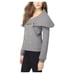 JUICY COUTURE Coco Double Knit Gray Gold Buttons Peacoat Jacket Coat Size Small