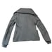 JUICY COUTURE Coco Double Knit Gray Gold Buttons Peacoat Jacket Coat Size Small