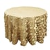 Hotel Wedding Banquet Sequin Tablecloth Embroidery Rose Leaf Jacquard Tablecloth