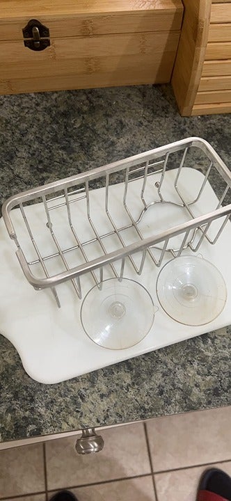 NeverRust Deluxe Kitchen Sink Suction Holder, 304 Stainless Steel