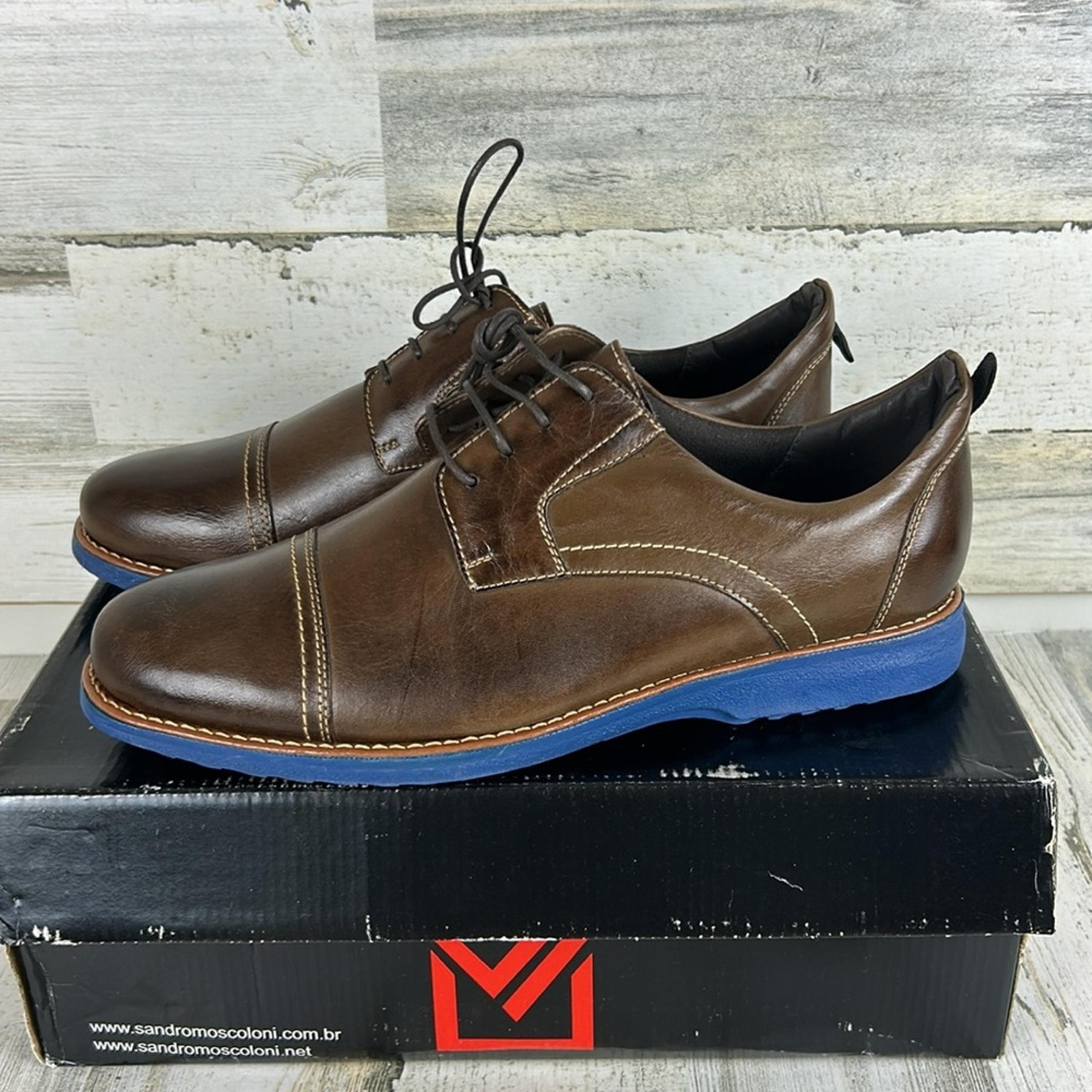 Sandro Moscoloni Mens 9.5 Jared Straight Tip Blucher leather Oxford new dress