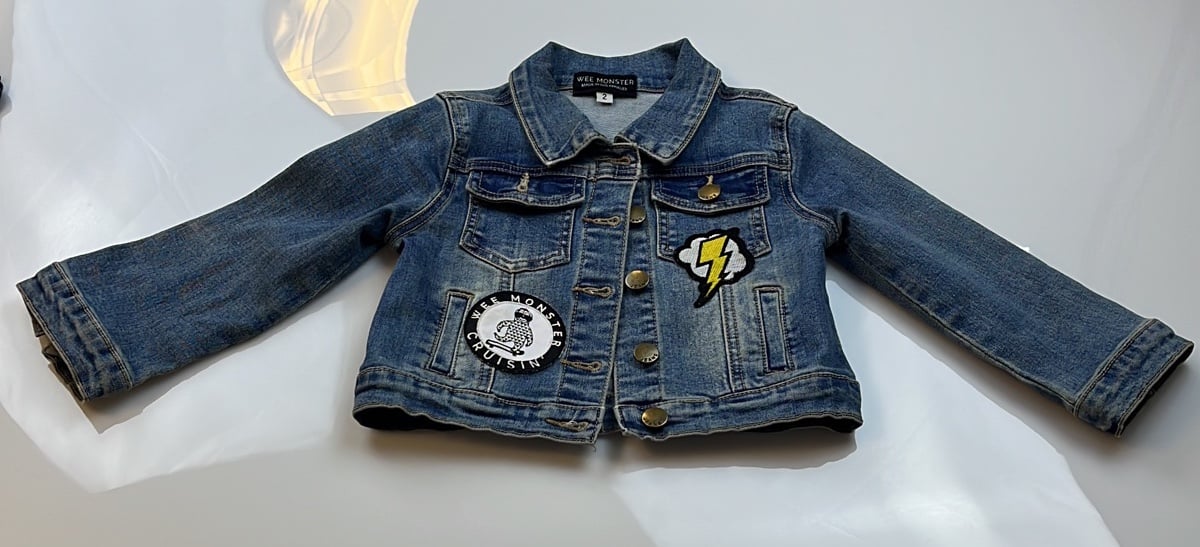 Wee Monster Patches POW! Kids Jean Jacket
