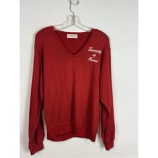 Creslan And Rayon Vintage University Hawaii Sweater V-neck Collegiate Academia M