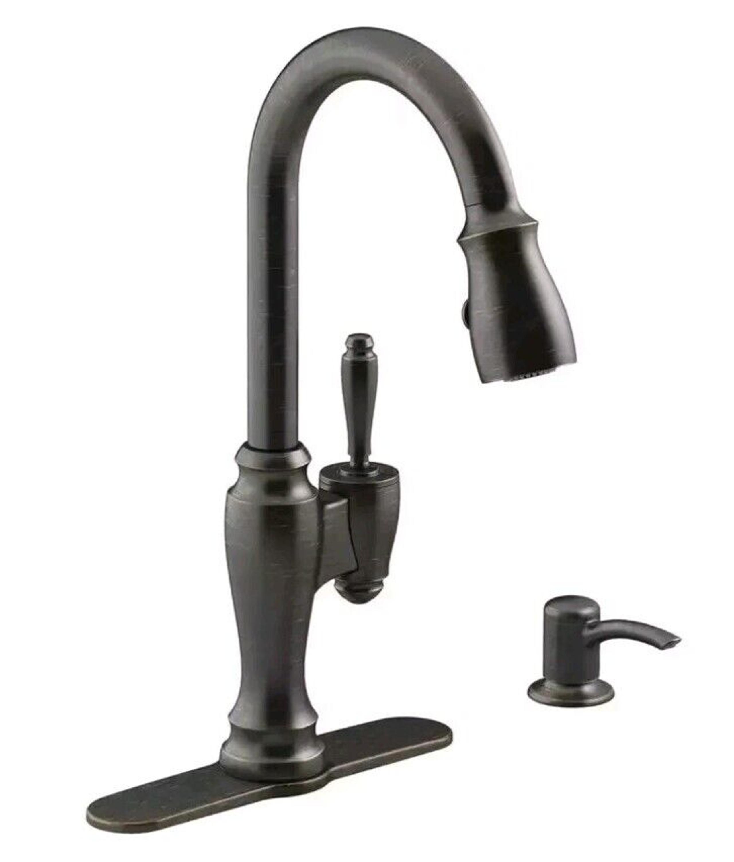 Kohler K-R22970-SD-2B Z Arsdale 1Handle PullDown Oil Rubbed Bronze Kitchen Fauce