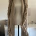 Anthropologie tan fringe scarf