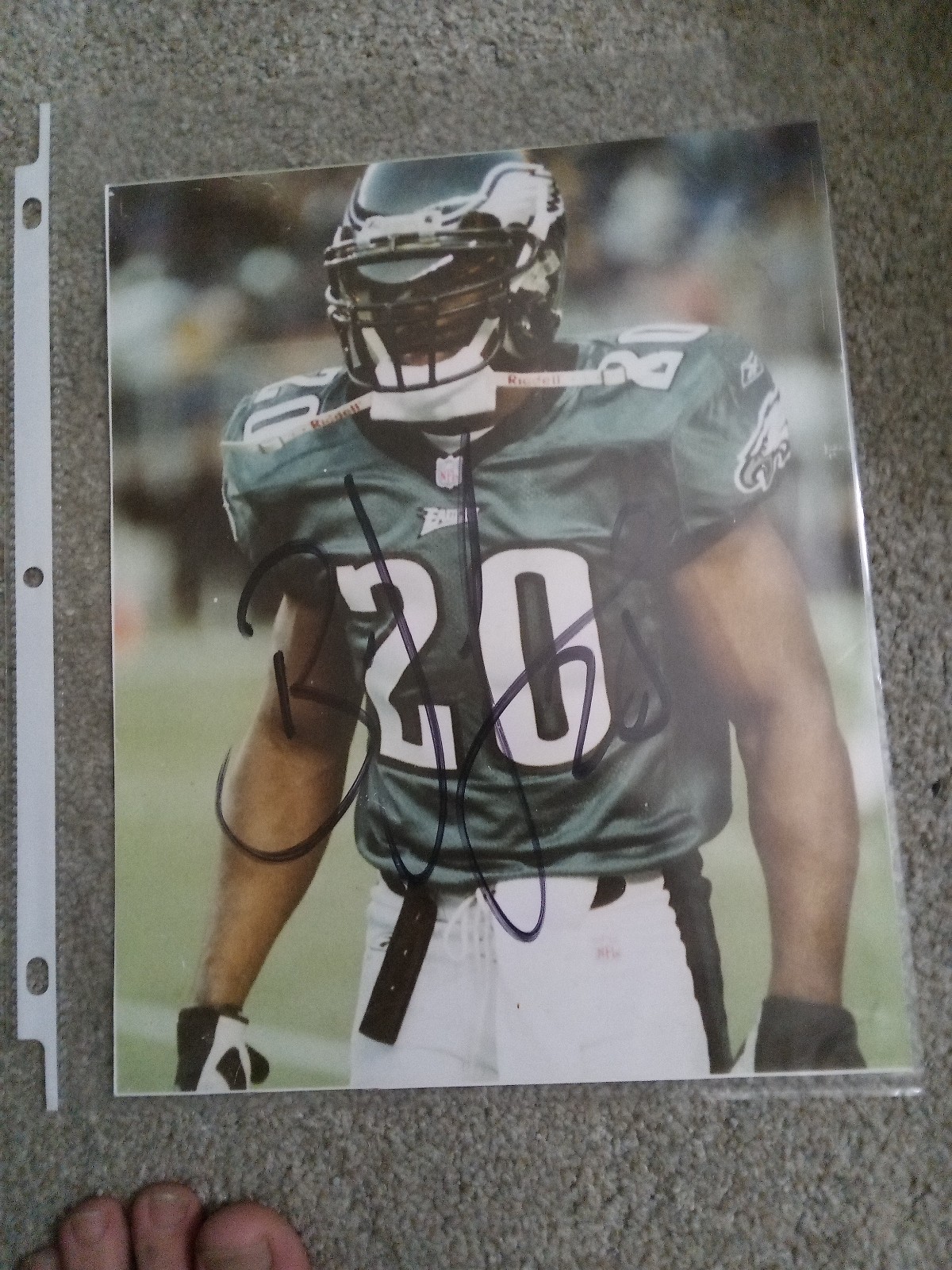 Signed Brian Dawkins photo