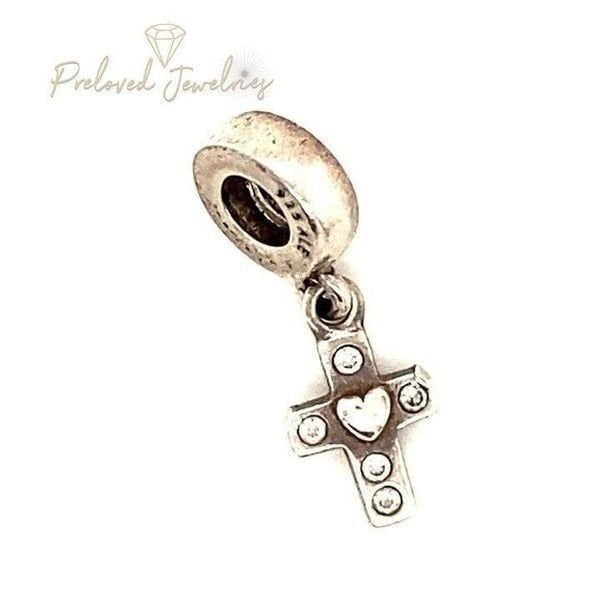Pandora CZ Cross Dangle Charm