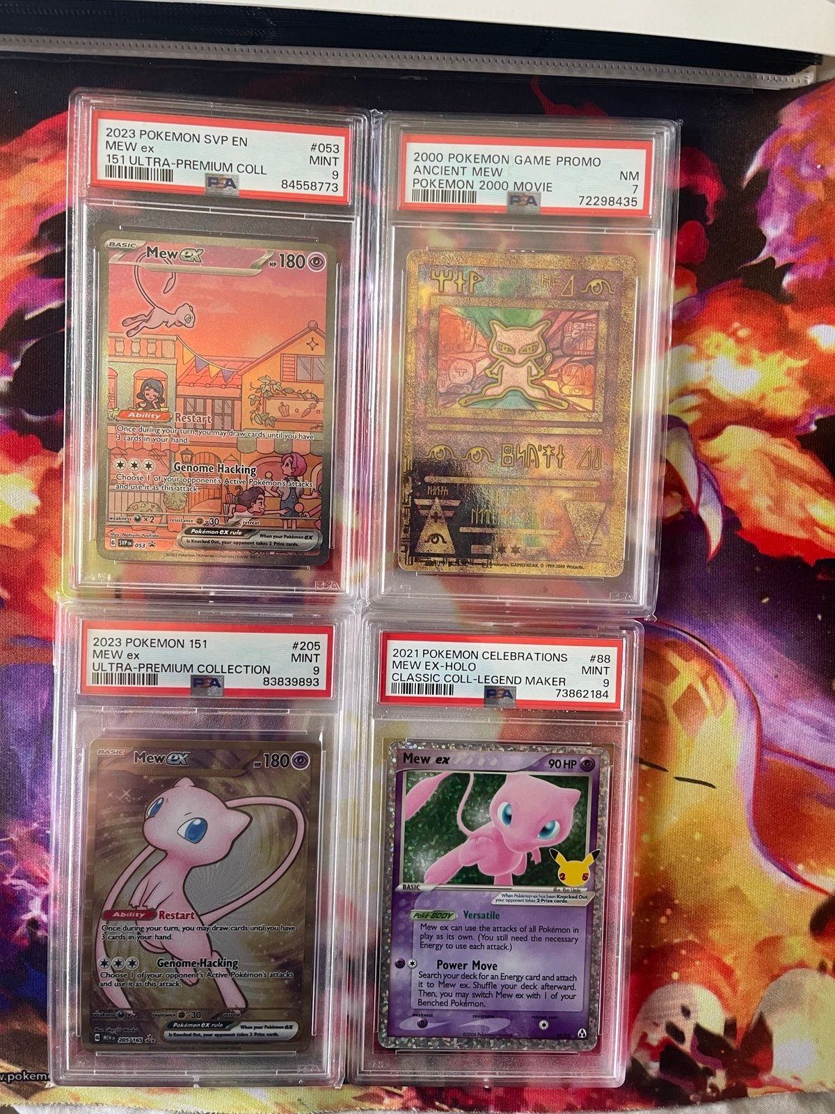 PSA Graded Card Mew Pokemon Lot (4)