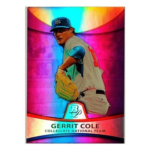 GERRIT COLE ROOKIE PURPLE REFRACTOR 2010 BOWMAN PLATINUM #PP32, CY!