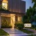 Solar Powered Address Sign Light House Number Street Door Plaque Plate LED Lamp