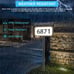 Solar Powered Address Sign Light House Number Street Door Plaque Plate LED Lamp